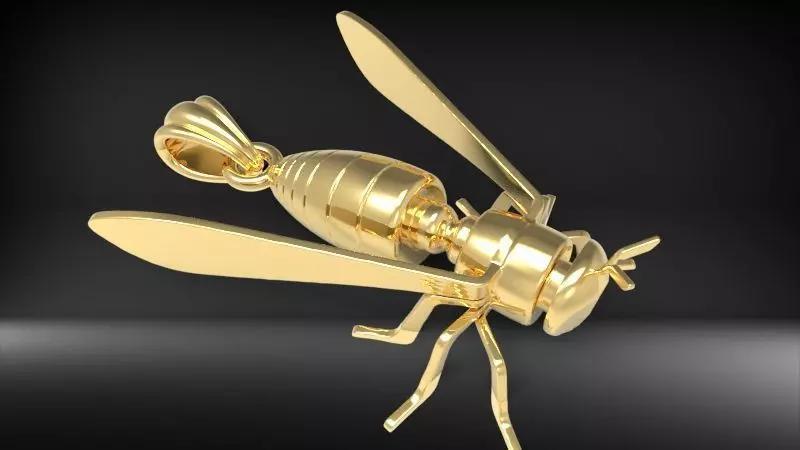 Bee Pendant charm necklace