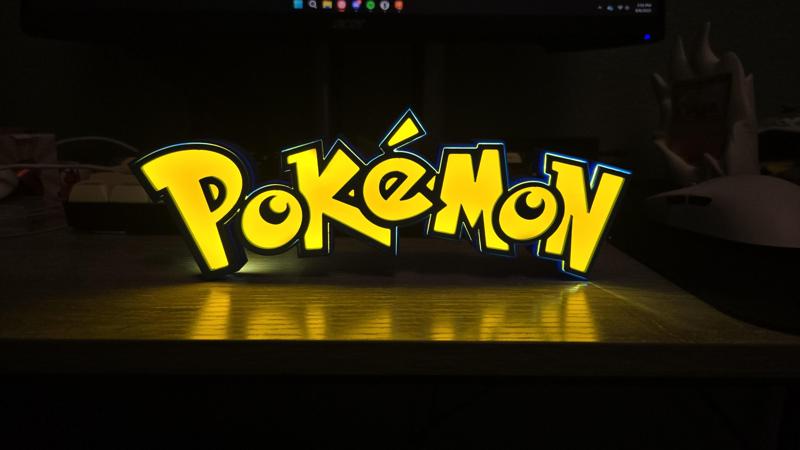 Pokemon Logo LED Light Box / Sign Decor