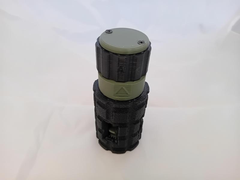 Airsoft Micro Grenade Impact Cap Gun Ring Sound Grenade "Meteorite Meteor-Lite Edition" Reusable Grenade TWIST HEAD VERSION