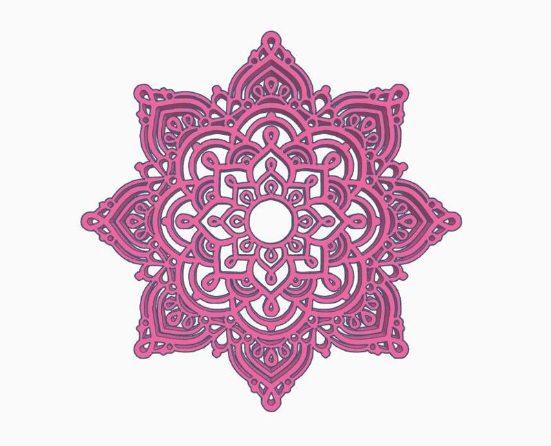 Mandala coaster soap dish wall art