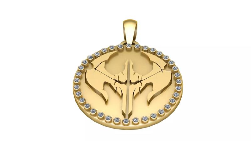 ANGEL PENDANT 3D PRINTABLE MODEL