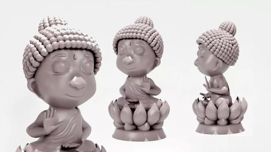Buddha Relief STL 3D Model for CNC and 3D Printing