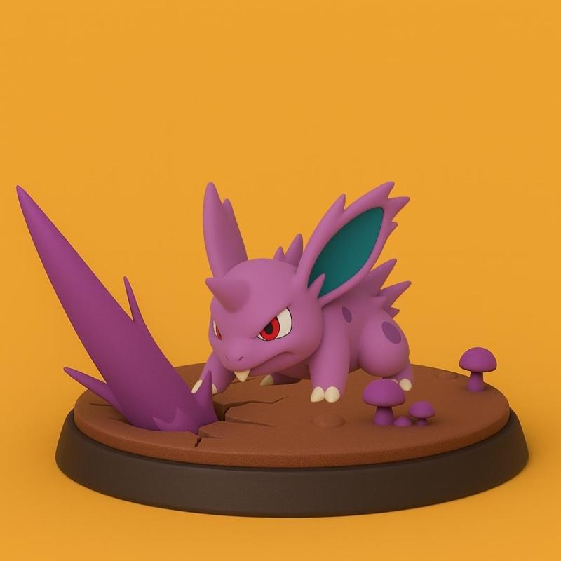 Pokemon battle style - Nidoran♂ #032