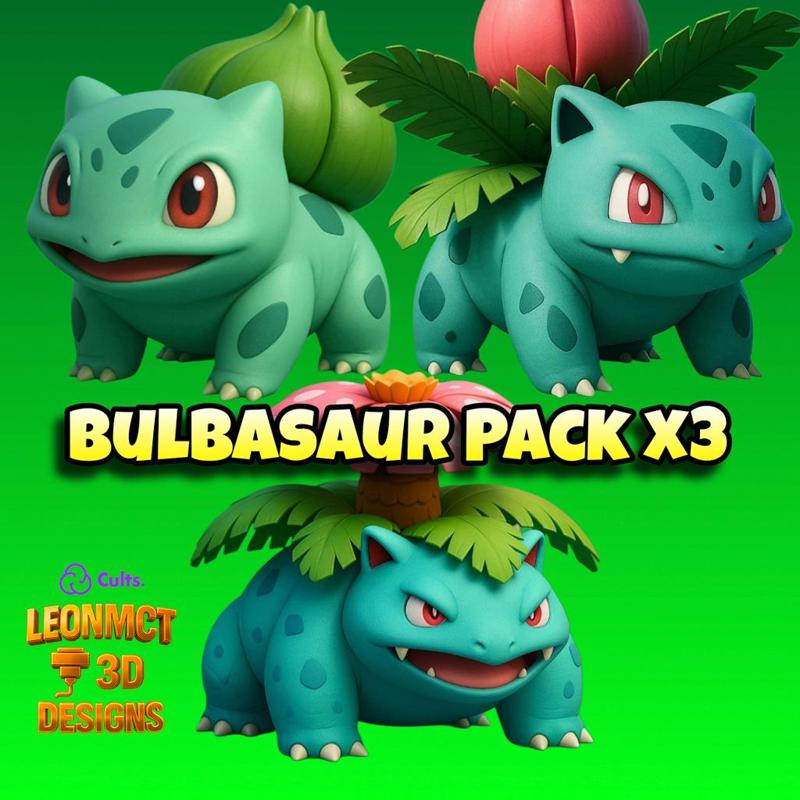 Bulbasaur Bundle pack x3 Pokemon