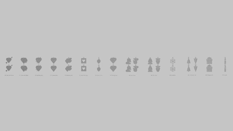 Christmas Cheer Mini Festive STL Pendants Pack