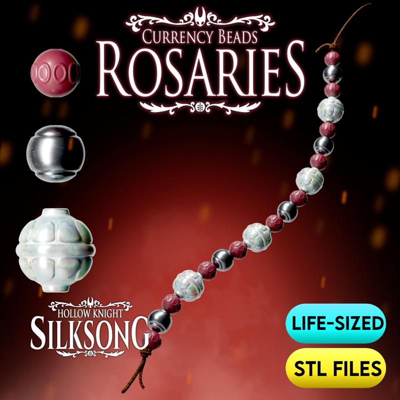 Silksong Rosary Beads (Currency) STL Files | Life Sized | High Detail
