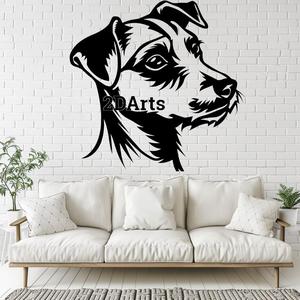 Jack Russell Terrier 2D Wall Art/Window Art - Digital STL & SVG Files for 3D Printing and Laser Cutting