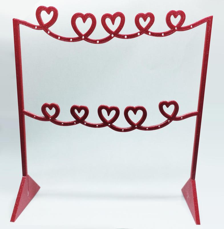 Valentine's Day Hearts Earring Holder