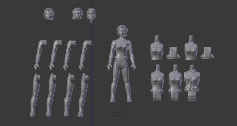 90's Super hero action figure kit 2