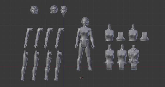 90's Super hero action figure kit 2