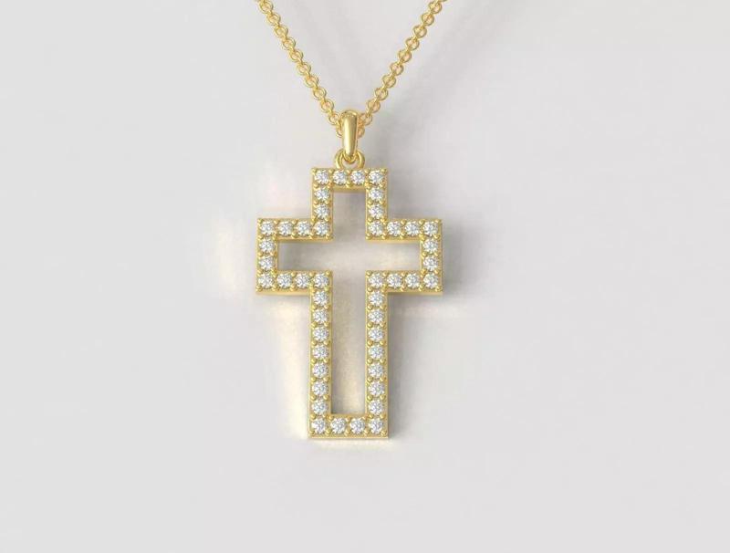Cross Diamond Pendant