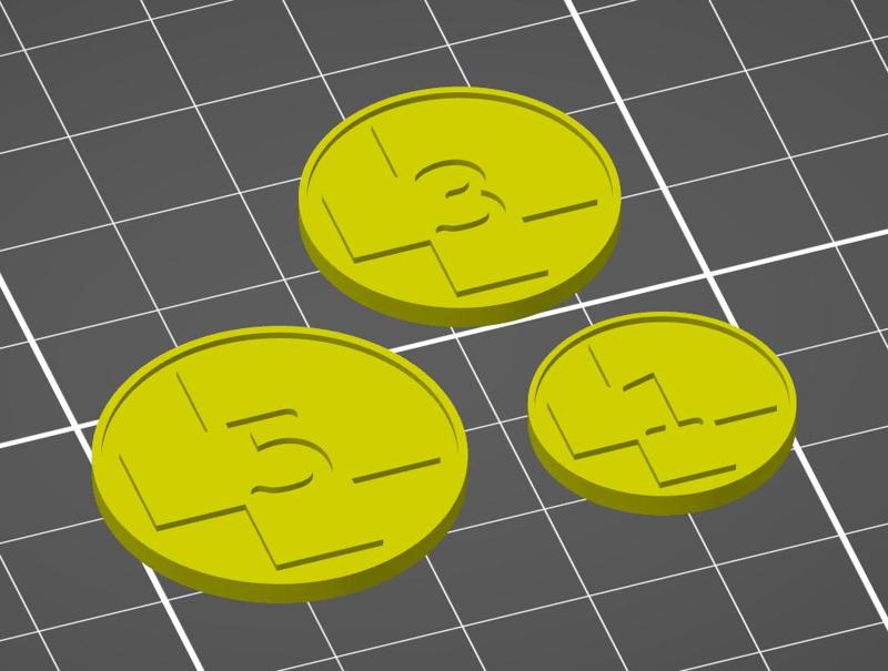 Damage/Wound Tokens (Cross)