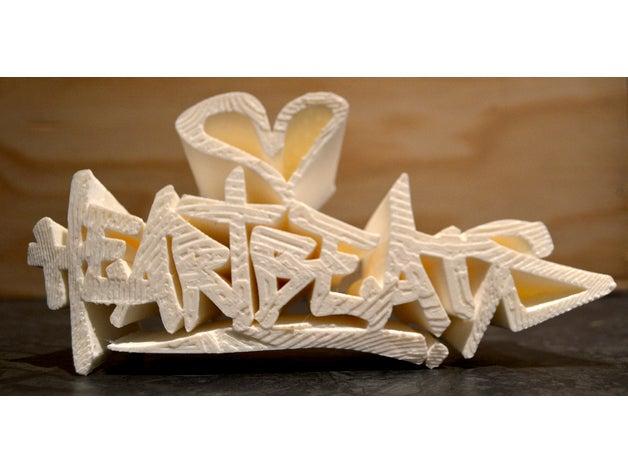 Graffiti Logo "Heartbeats"
