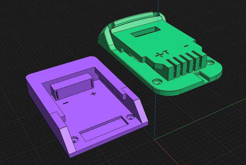Erbauer 18v battery to DeWalt 18v tool