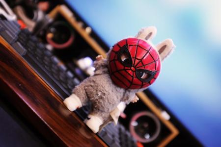 Spiderman Half Mask  for Halloween -  Labubu Accessories Toys