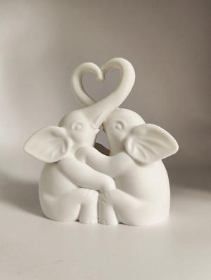 Elephant decor - heart decor - love decor