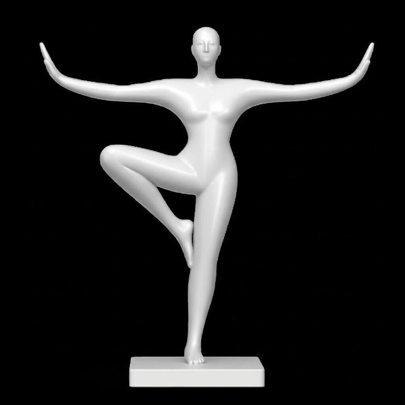 Yoga sculpture, stress relief
