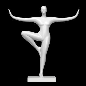 Yoga sculpture, stress relief