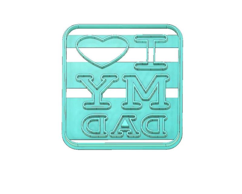 FATHERS DAY, FATHER´S DAY COOKIE CUTTER, COOKIE CUTTER, FONDANT CUTTER