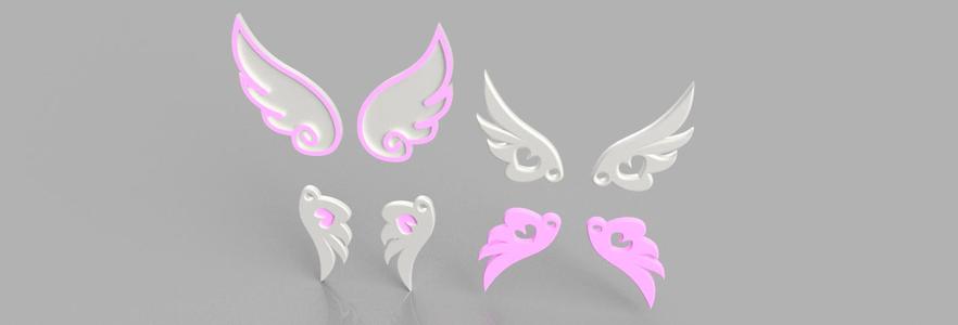 Colgantes y decorados Alas kawaii