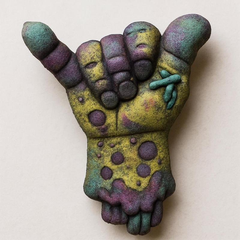 Zombie Hand, BATH BOMB MOLD , Hybrid Mold