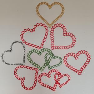 3D-Heart Decoration Made of Small Heart Shapes