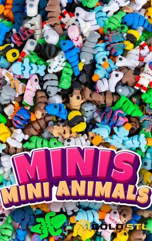 Flexi Mini Animals STL Pack – 86 Models