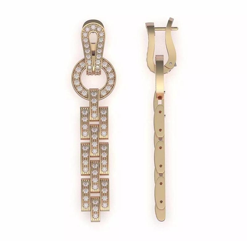 Agrafe Diamond Pave Earrings