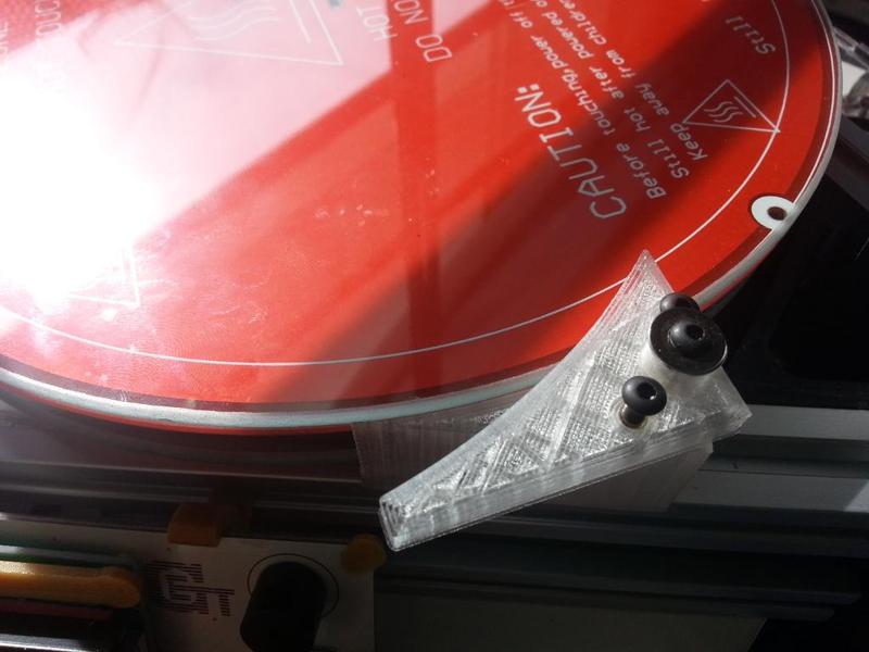 Kossel MK2Y (220mm) heat bed clips