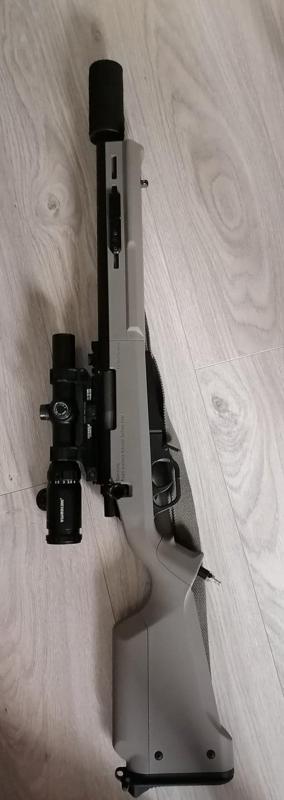 Short silencer for sniper AS-02 Ares amoeba