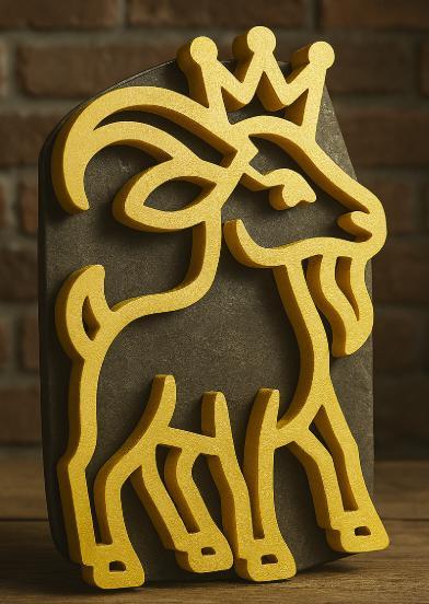 CROWNED BEASTS minimalist ornament