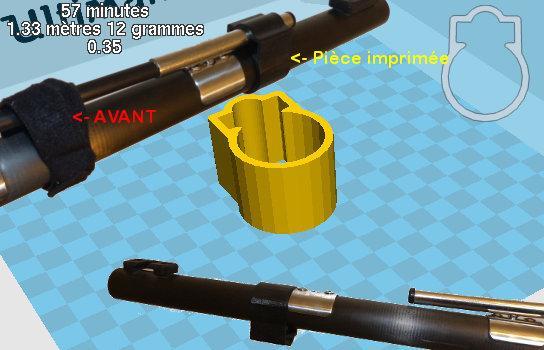 Bloqueur de tige de safran trimaran weta 4.4