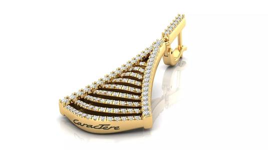 Geometric Stepped Earring