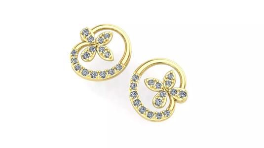 stud earrings 3d cad files
