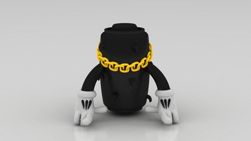 cartoon character 3d printable model