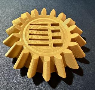 Decorative Bevel Gear SD and USB Drive Holder Organizer Case