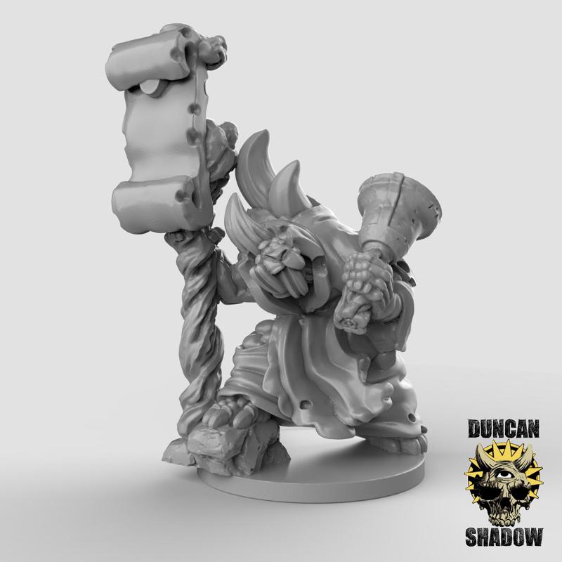 15mm Plague Priest (Pre Supported)