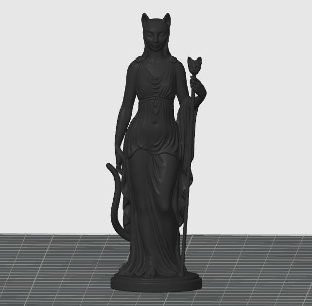 Classic cat-girl figurine