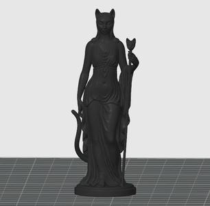 Classic cat-girl figurine