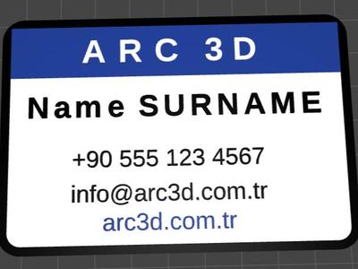 Modern Business Card / Name Tag