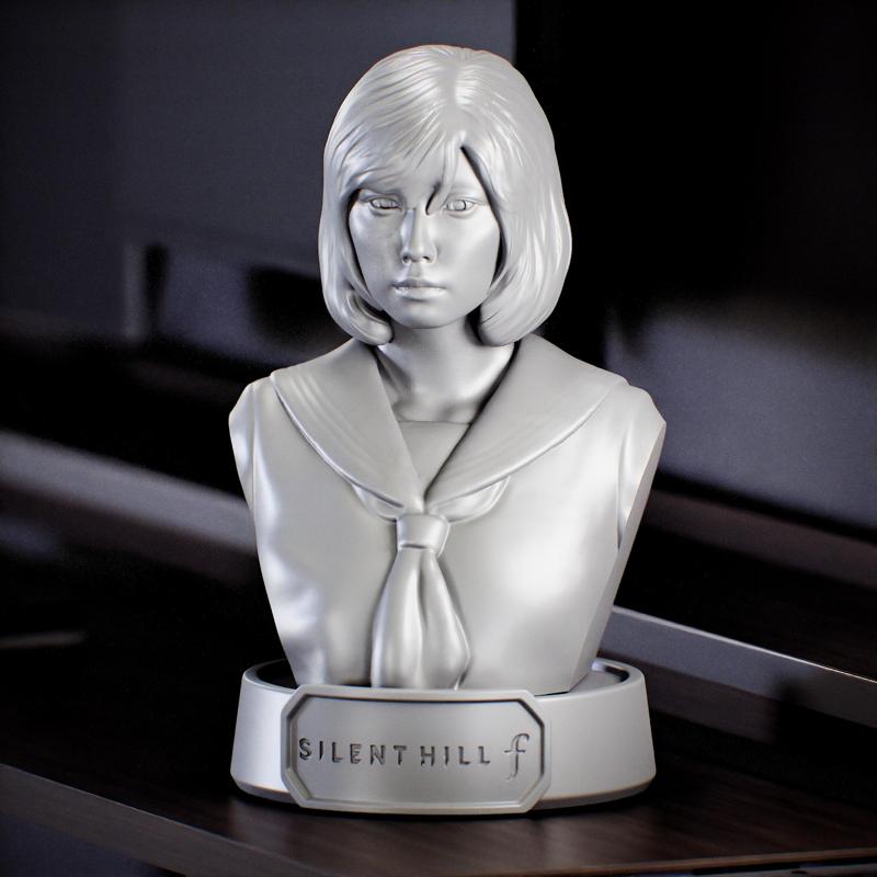Hinako Bust Fan Art Silent Hill F - Busto de Hinako de video juego Silent Hill F
