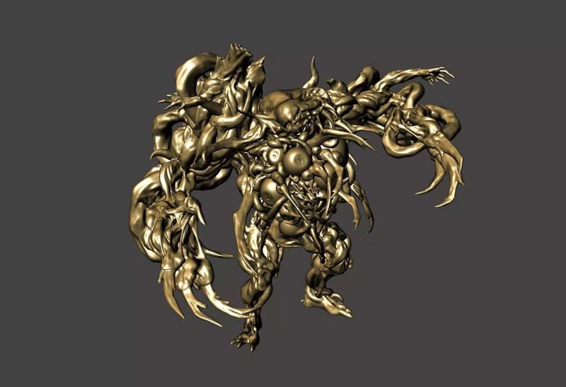 WILLIAM BIRKIN G STAGE 4 RESIDENT EVIL 2 REMAKE- HI-POLY STL