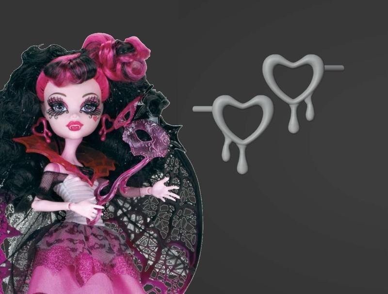 Draculaura Ghouls Rule Earrings Replacements