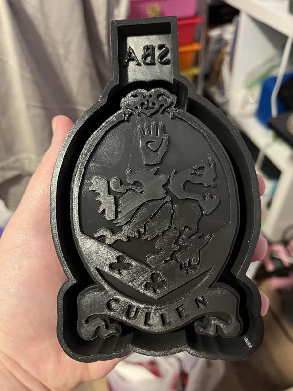 Twilight Cullen Crest Freshie Mold - 3D Model Mold Box for Silicone Freshie Moulds