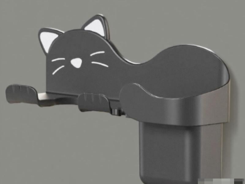 吹风机挂架，猫咪造型