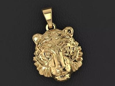 Tiger pendant necklace