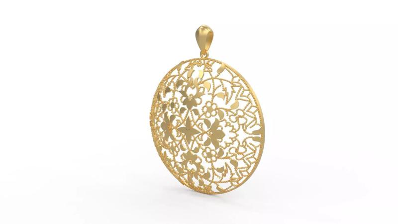 Ultra Vision Ottoman Turkey Islamic Seljuk Pattern Pendant