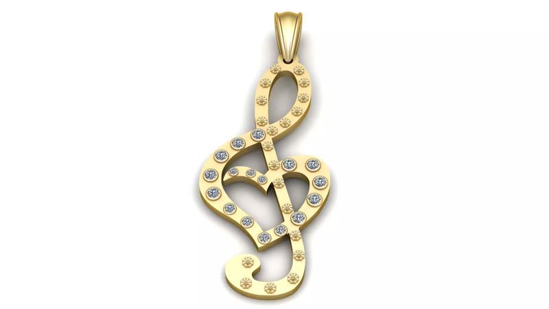 Treble Clef  Pendant
