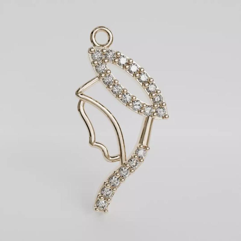 simple virgin silhouette pendant