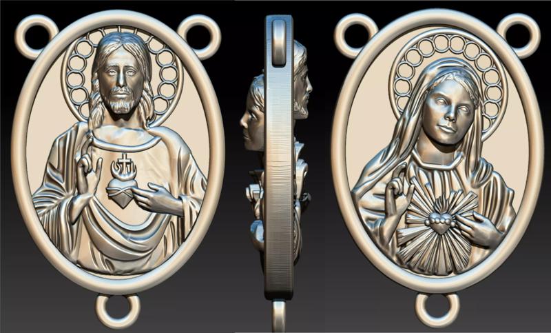 Rosary And Scapular -Bonus- Immaculate Heart of Mary and Jesus
